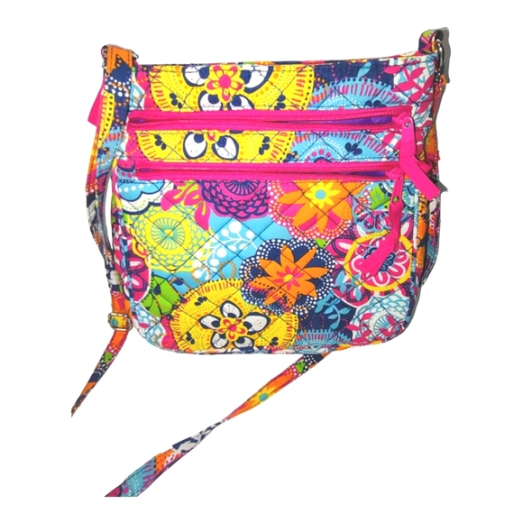 Danielle Morgan Retro Bohemian Multicolored Crossbody Bag Tote Accessory - Picture 3 of 14